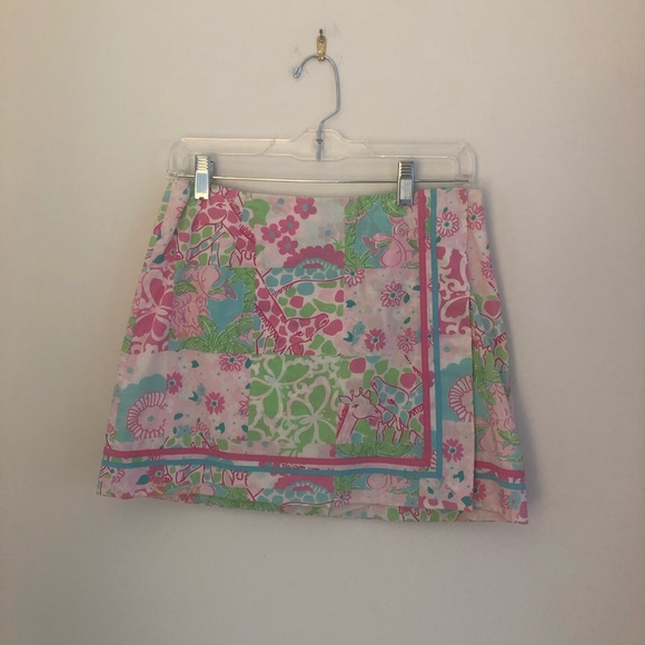 Lilly Pulitzer Pink & Blue Skort - Size 2 - Picture 1 of 4